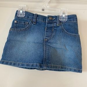 Childrens place girls Jean skirt w/ built in short